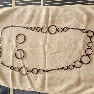 Necklace and earrings